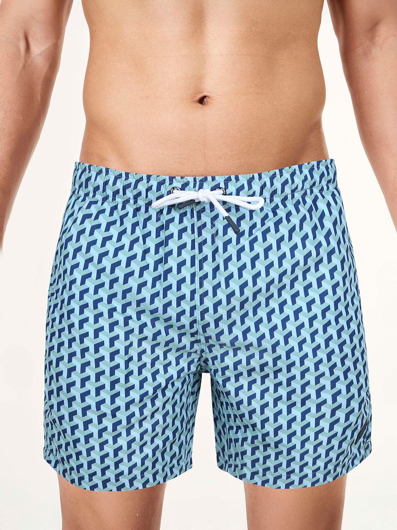 Suitable Zwembroek Print Blauw