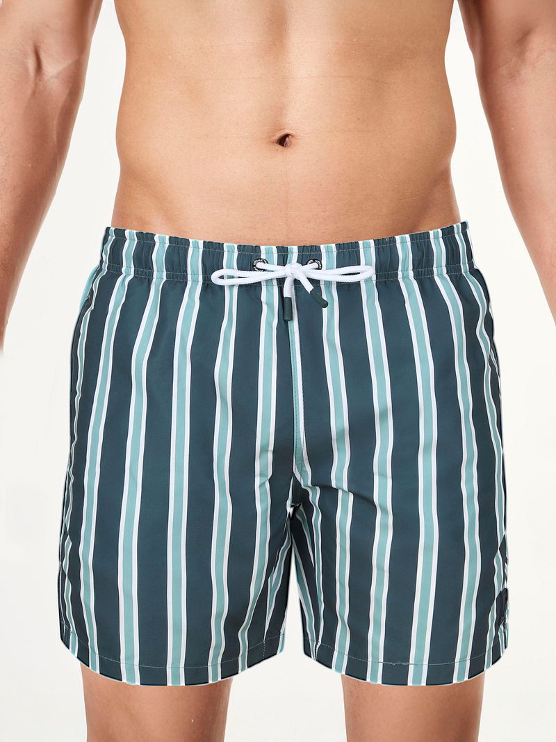 Suitable Zwembroek Stripe Groen