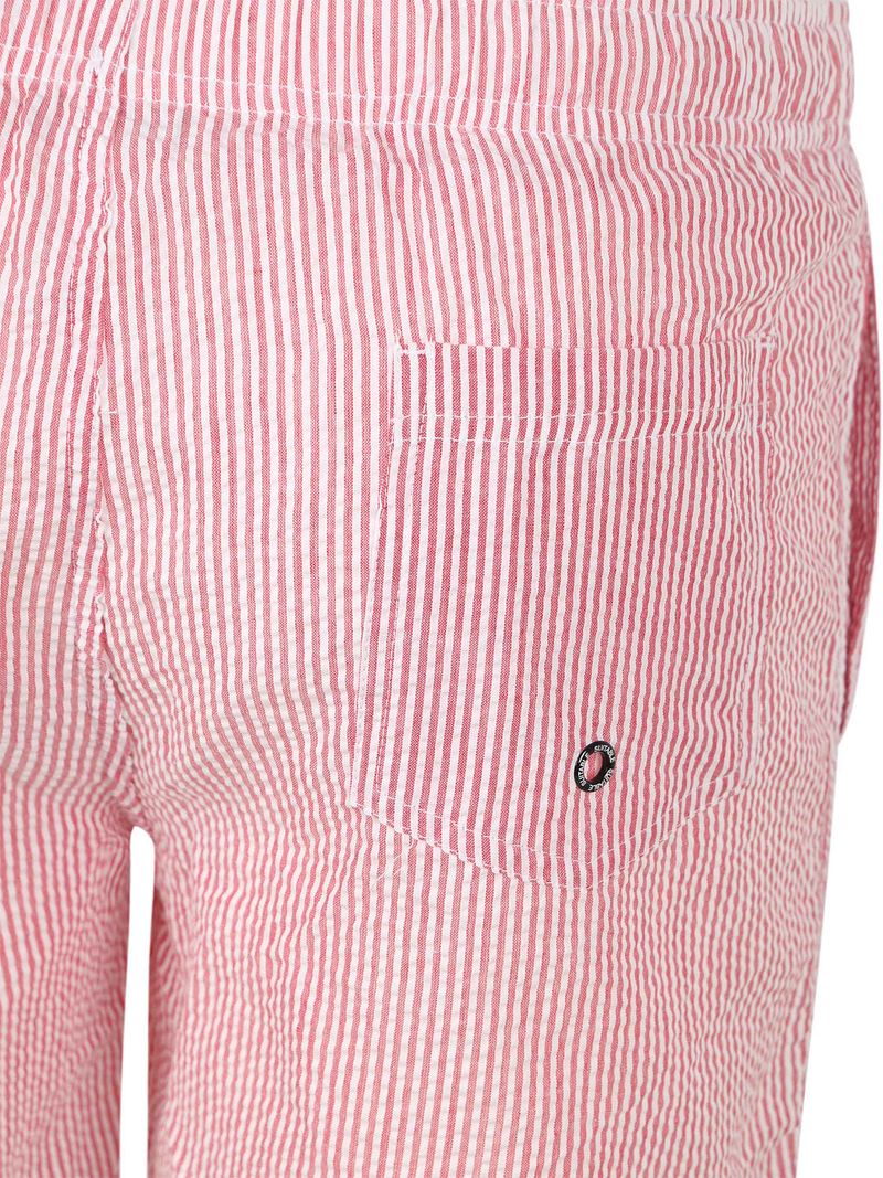 Suitable Zwembroek Stripe Seersucker Rood