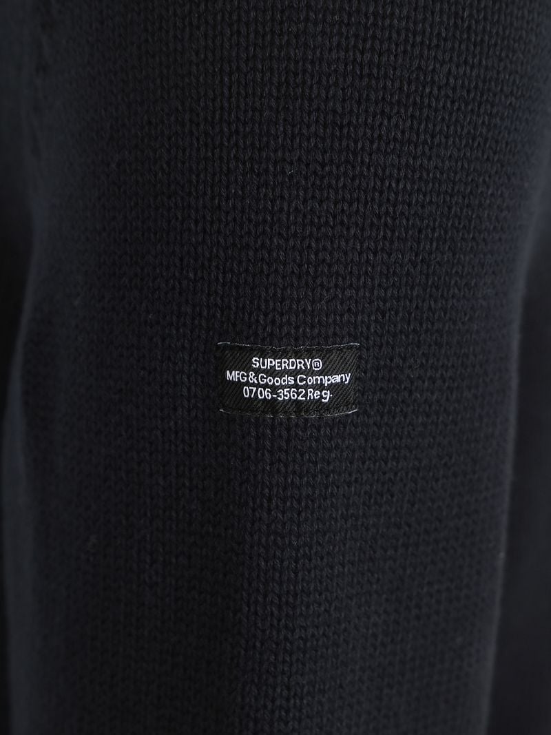 Superdry Half Zip Trui Heavy Navy