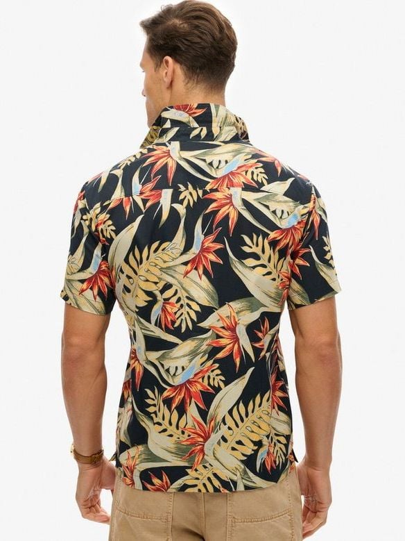 Superdry Shirt Print Hawaiian Bird of paradise