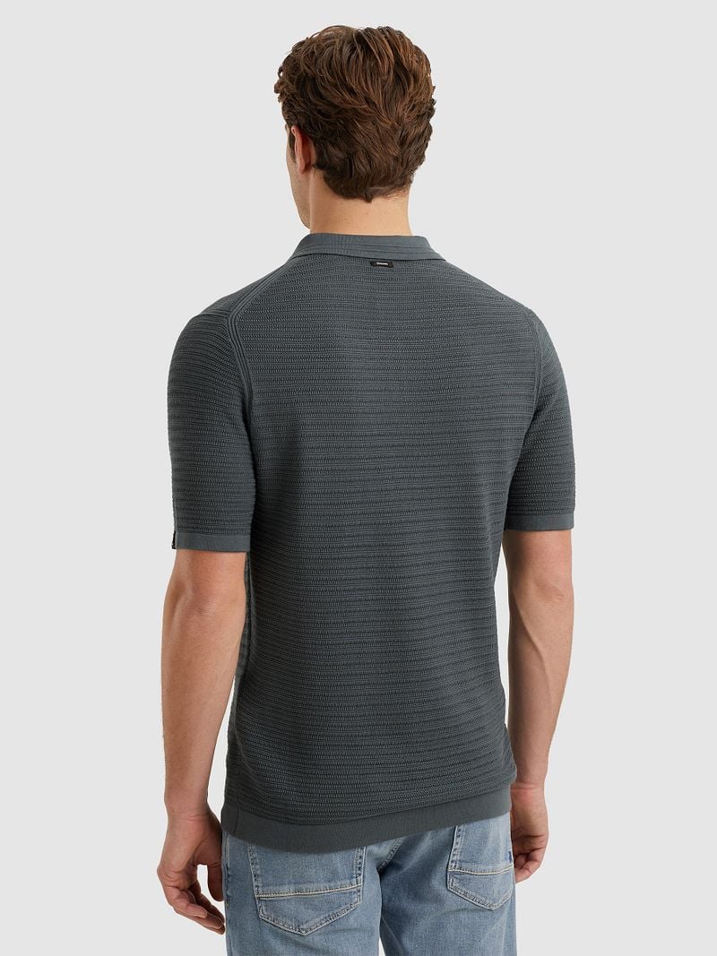 Vanguard Poloshirt Structuur Dark Slate