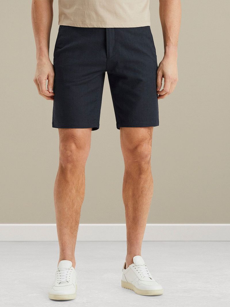 Vanguard V11 Short Herringbone Linen Blend Navy