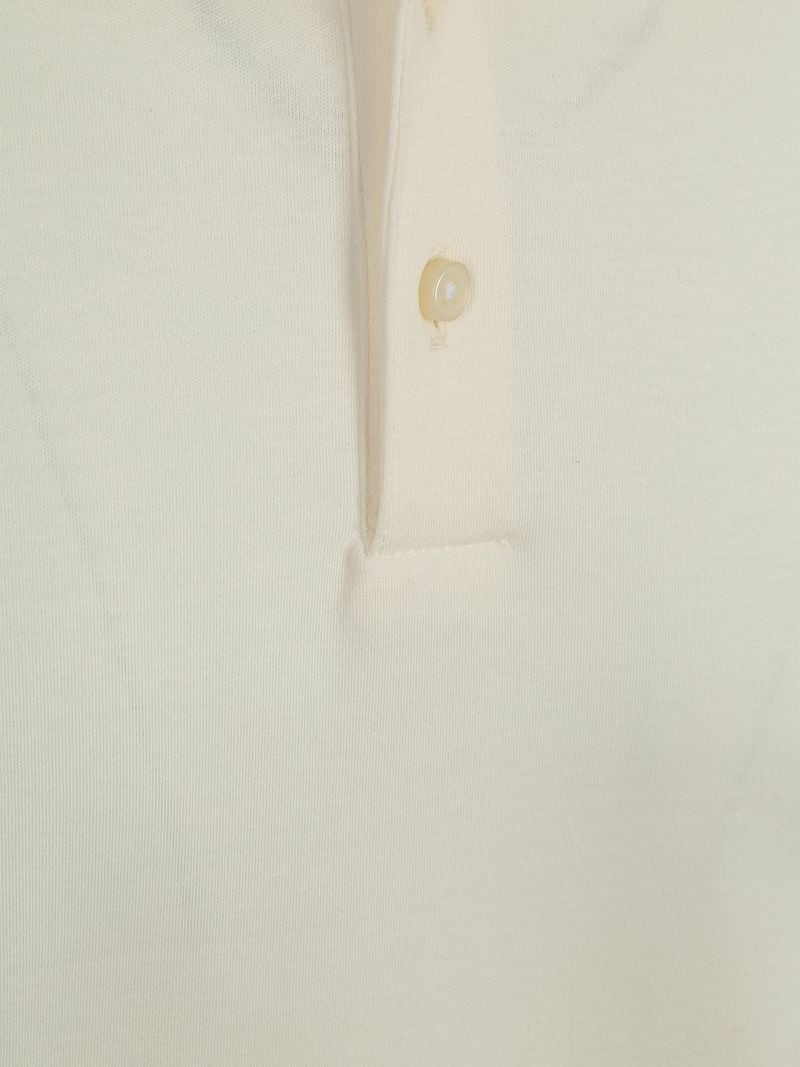 Desoto Longsleeve Poloshirt Essential Off White - Größe L günstig online kaufen