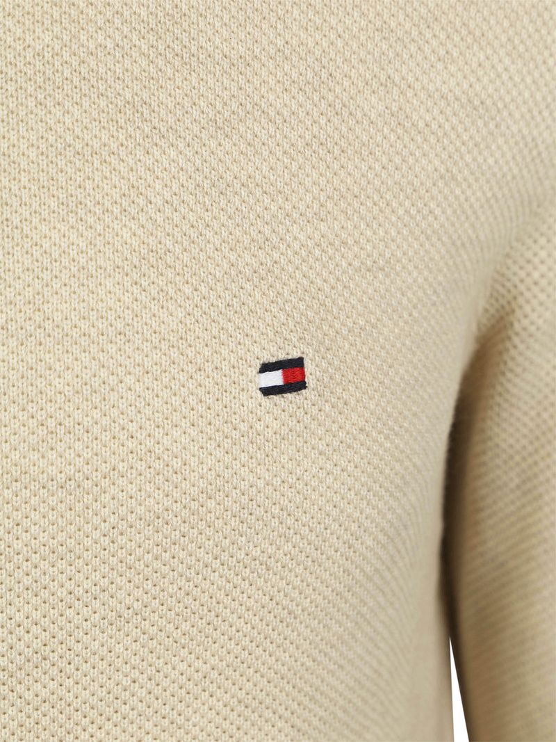 Tommy Hilfiger Structure Pullover Beige - Größe L günstig online kaufen