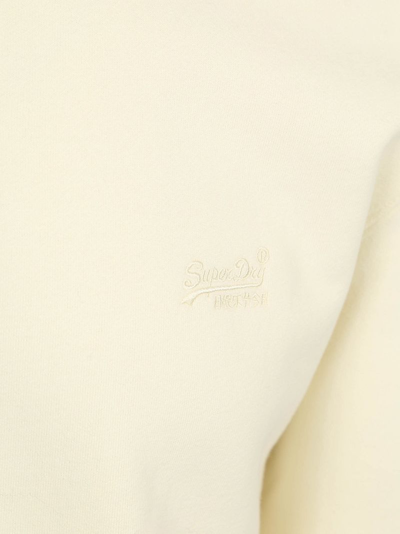 Superdry Half Zip Pullover Henley Essential Ecru - Größe XL günstig online kaufen