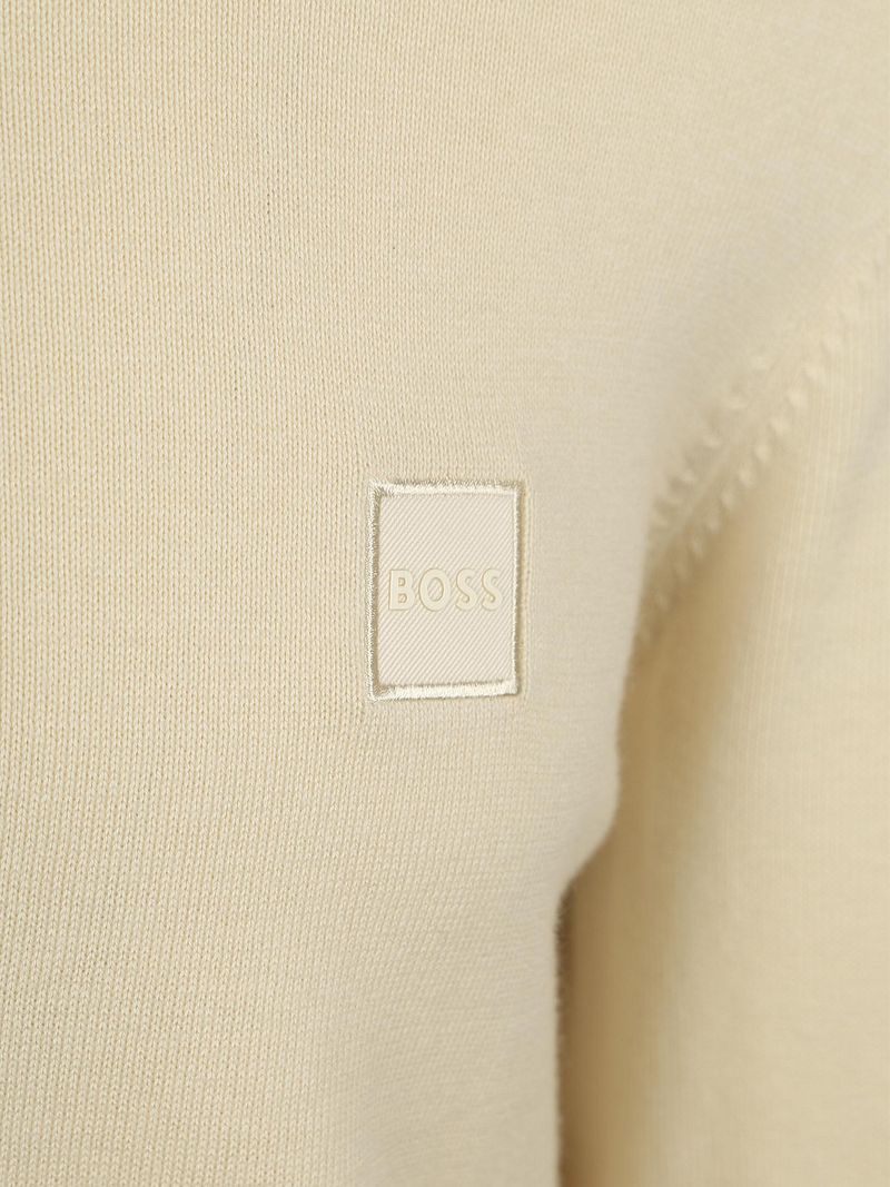 BOSS Kanobix Half Zip Pullover Ecru  - Größe XL günstig online kaufen
