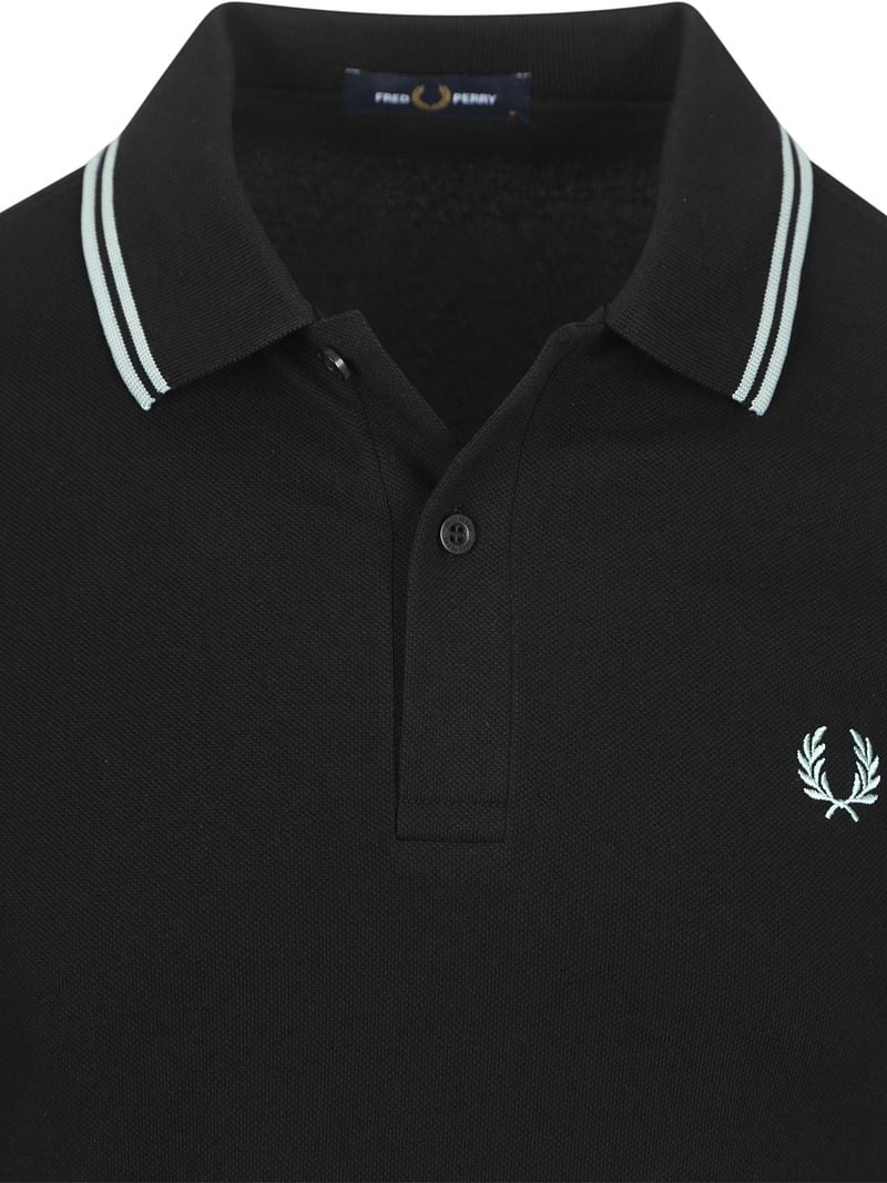 Fred Perry Polo Twin Tipped M3600 Zwart