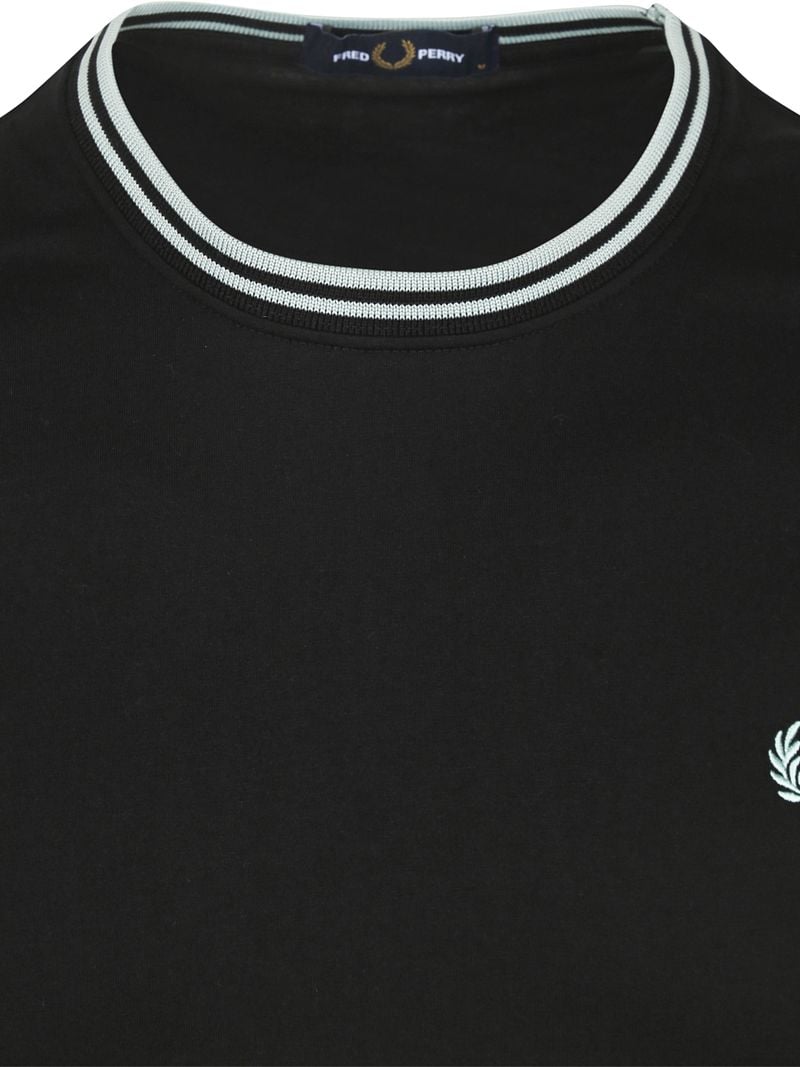 Fred Perry M1588 Twin Tipped T-shirt Zwart