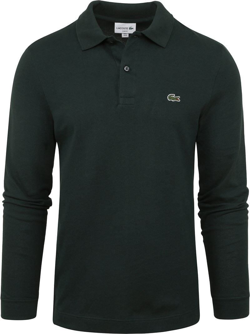 Lacoste Langarm-Poloshirt Dunkelgrün - Größe 3XL günstig online kaufen