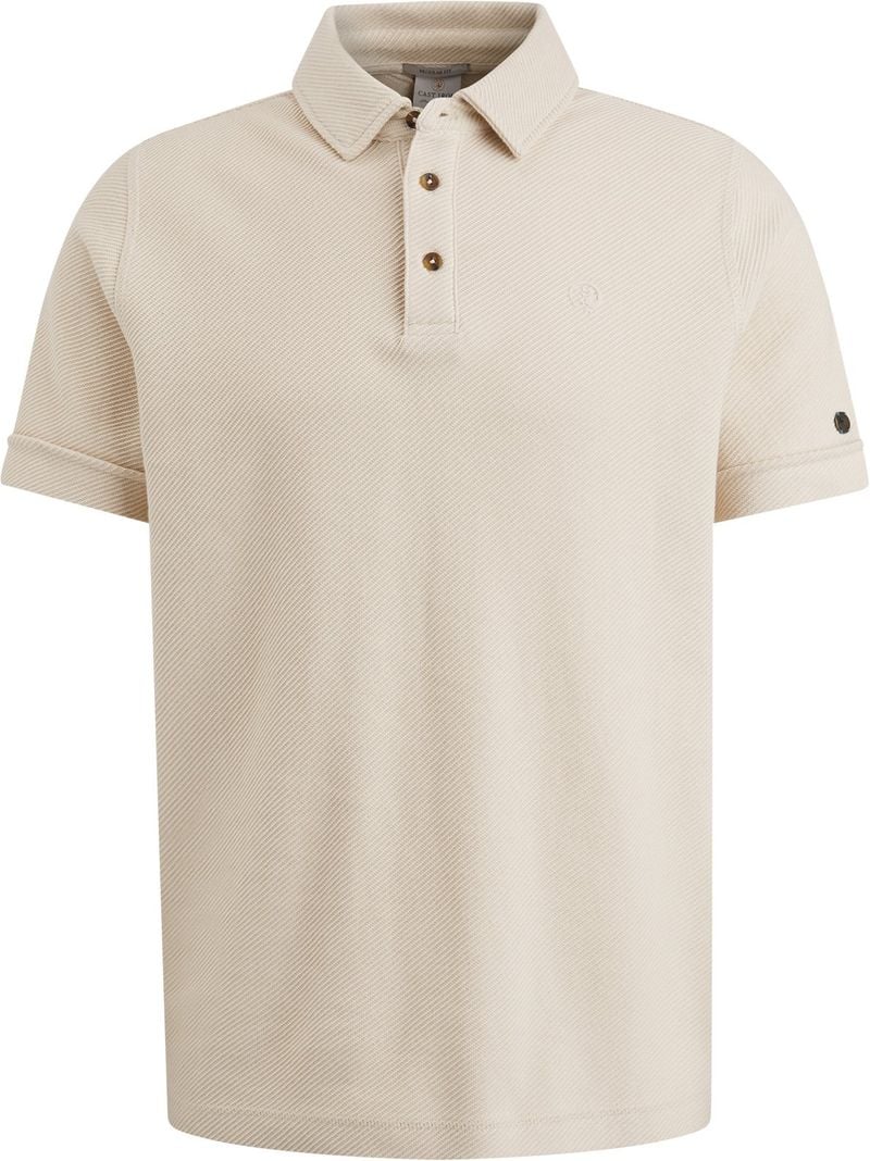 CAST IRON Heren Polo's & T-shirts Short Sleeve Polo Twill Beige