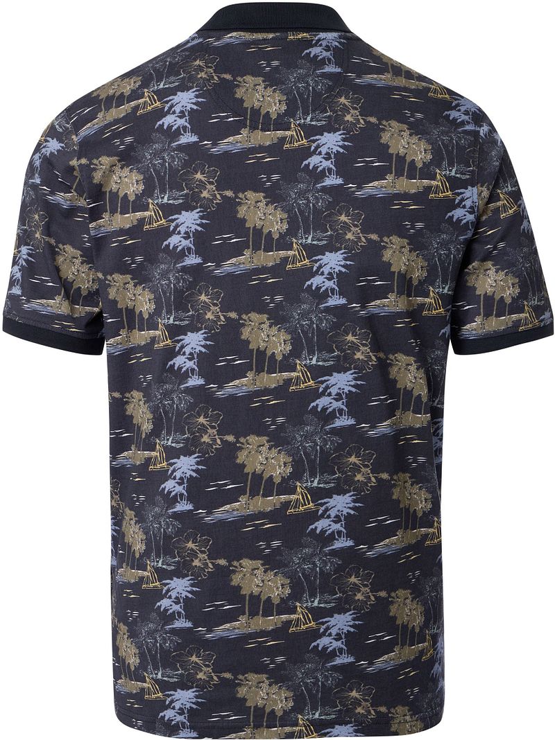 Casa Moda Poloshirt Print Navy