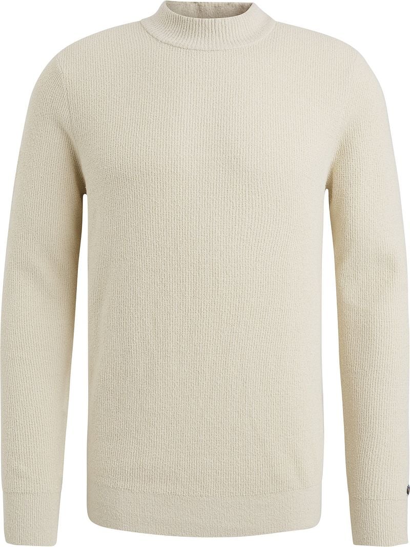 CAST IRON Heren Truien & Vesten Mock Neck Fine Boucle Beige
