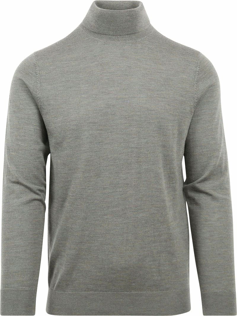 Profuomo Rollkragenpullover Merino Grün - Größe XL günstig online kaufen