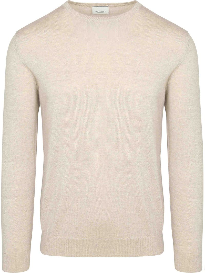 Profuomo Pullover Merinowol Ecru