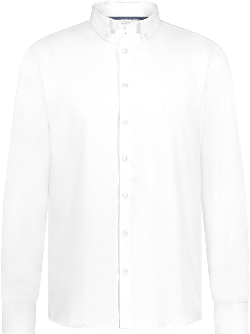 State of Art Effen Oxford Overhemd Lange Mouw White Heren