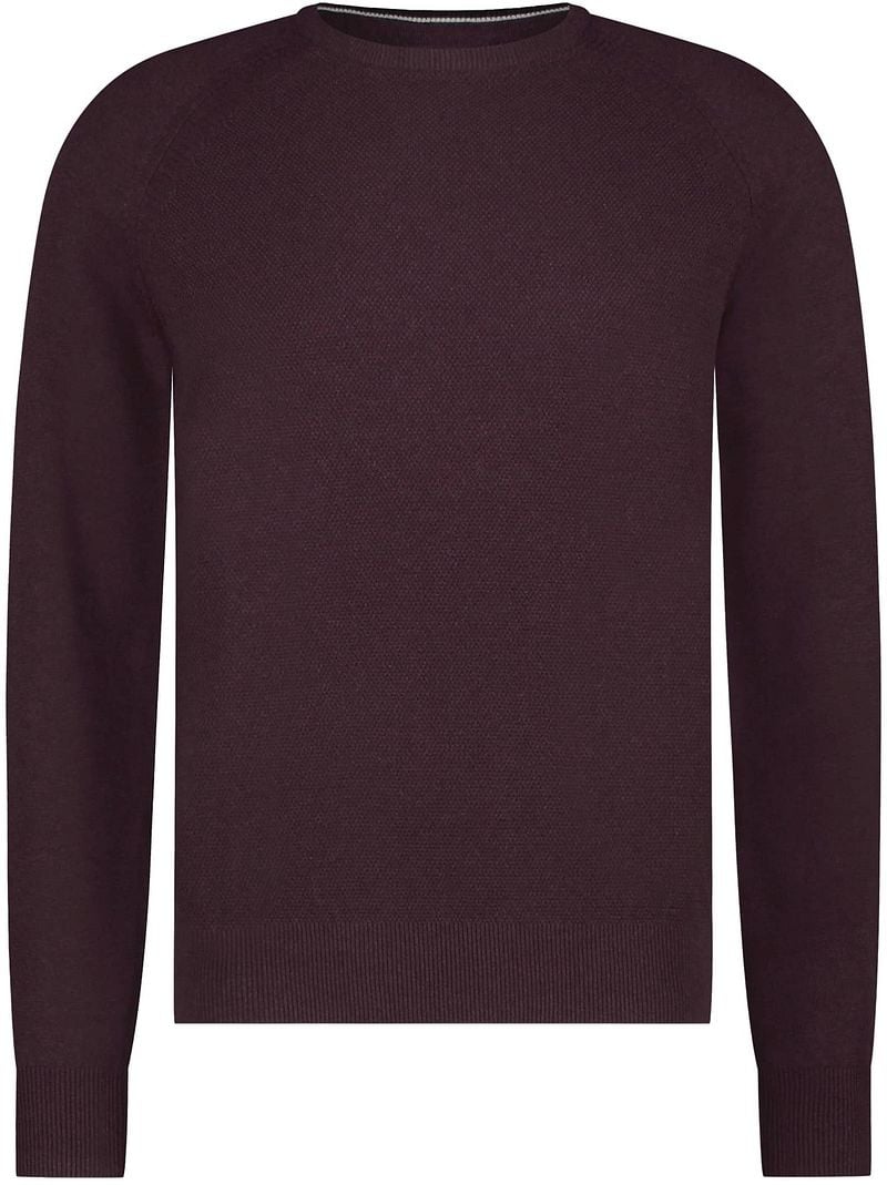 State Of Art Pullover Structure Contrast Bordeaux - Größe 3XL günstig online kaufen