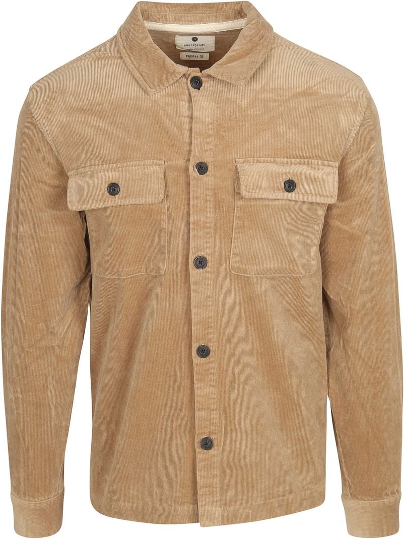 Anerkjendt  Overshirt Oscar Corduroy Beige