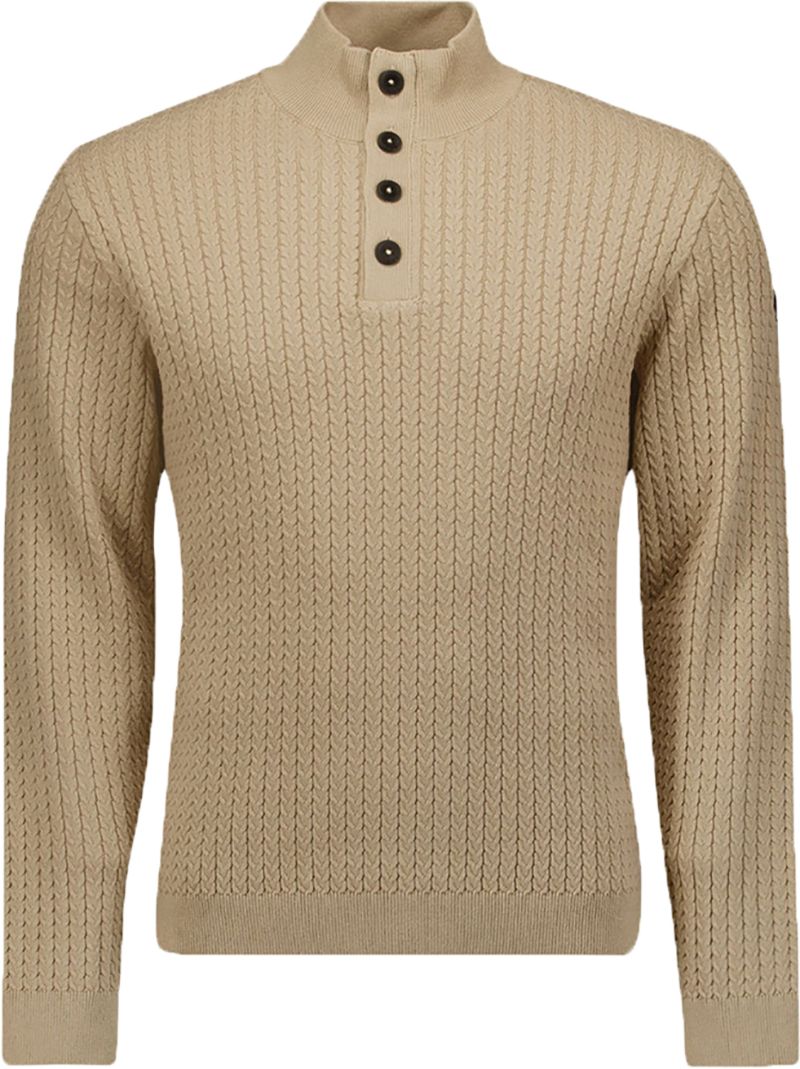 No Excess Mocker Pullover Beige - Größe M günstig online kaufen