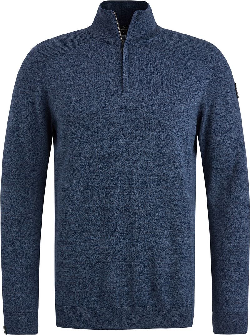 Vanguard Pullover Half Zip Melange Dunkelblau - Größe 3XL günstig online kaufen