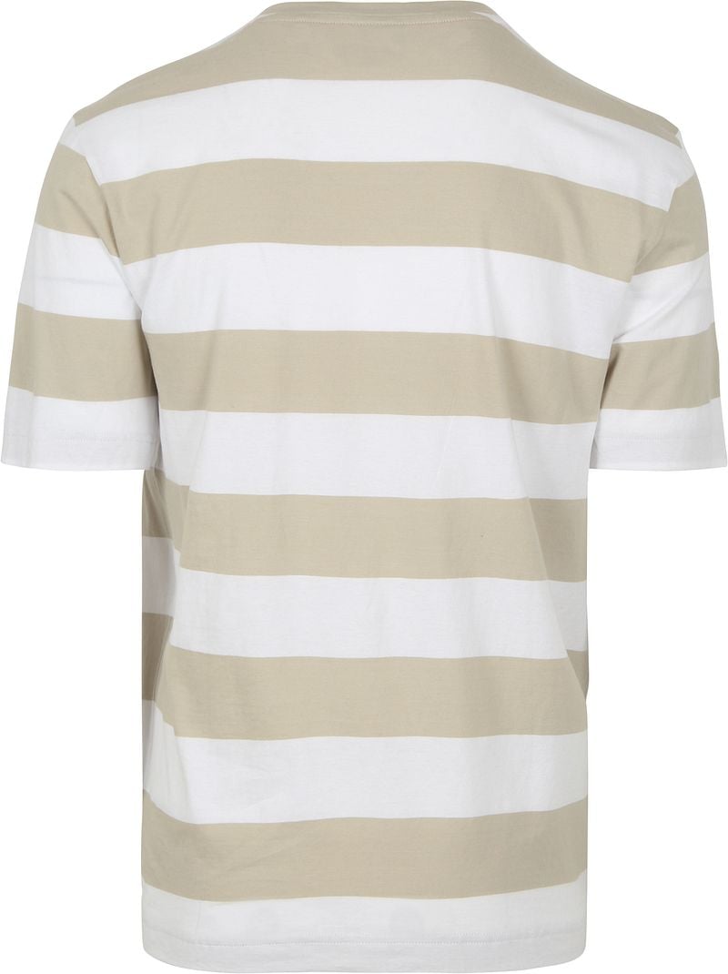 Boss T-shirt Stripe Beige