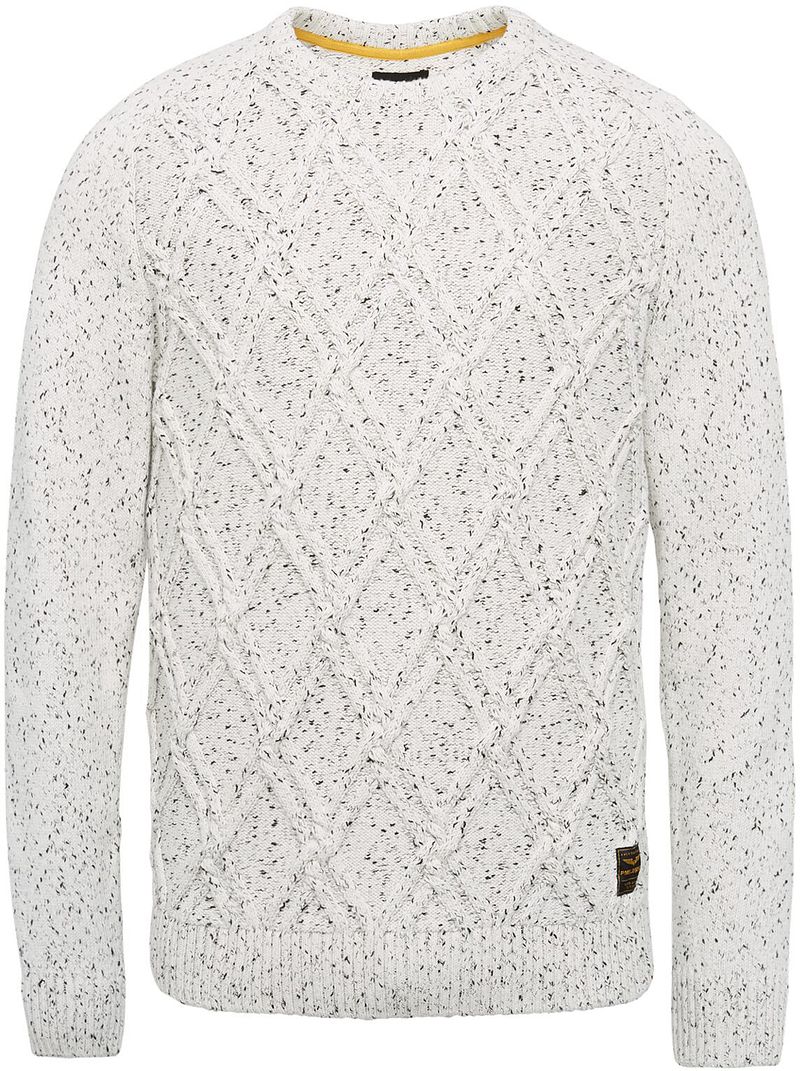 PME Legend Pull Knitted Mélangé Blanc-Cassé Blanc cassé Blanc taille M