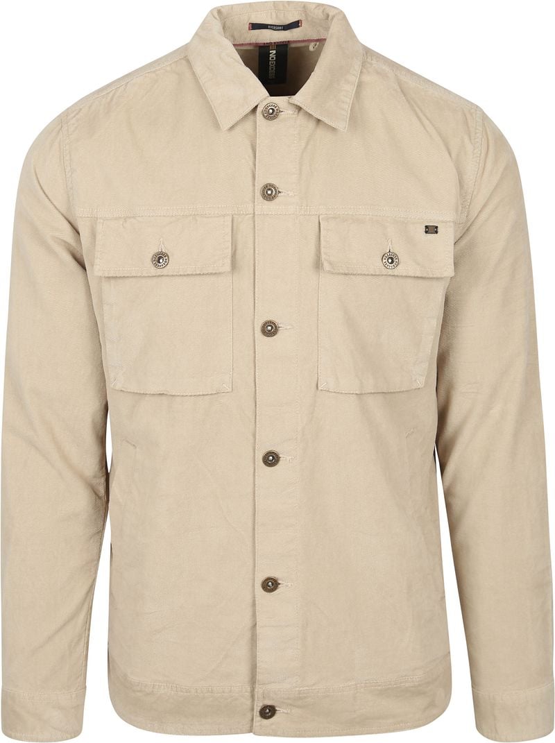 NO EXCESS Langarmhemd "No Excess Modernes Corduroy Overshirt mit Brusttasch günstig online kaufen