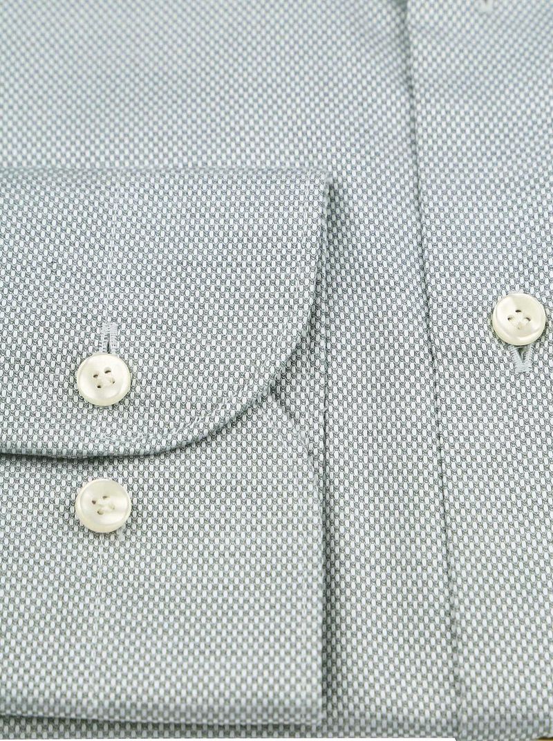 Profuomo Basketweave Hemd Grün - Größe 43 günstig online kaufen