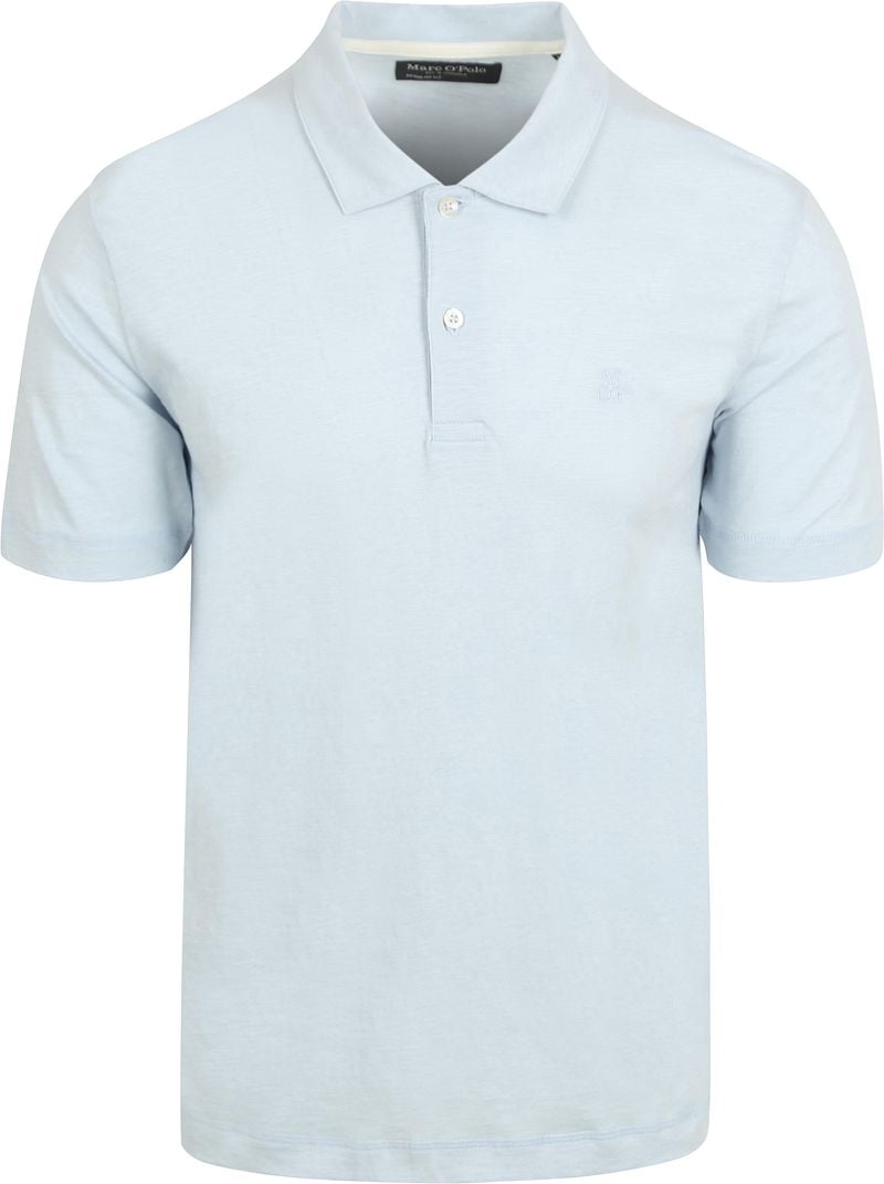 Marc O'Polo T-shirt Poloshirt Slubs Starlight Blauw