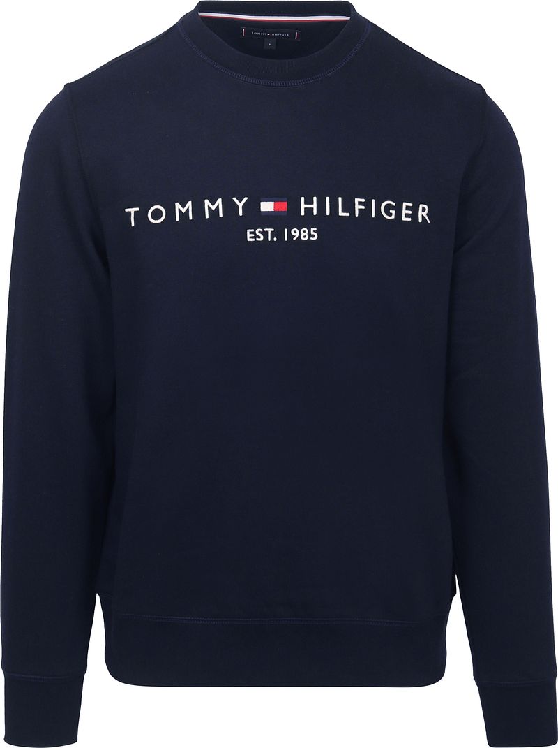 Tommy Hilfiger Logo Sweater Navy - Größe XL günstig online kaufen