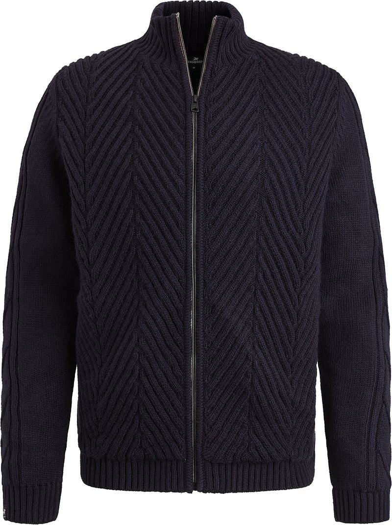 Vanguard Strickjacke Wool Blend Navy - Größe XL günstig online kaufen