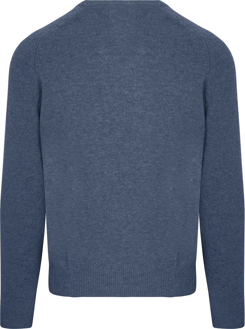 Steppin' Out Trui V-hals Lamswol Mid Blauw