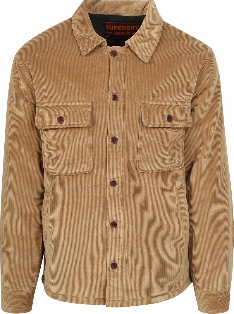 Superdry corduroy overshirt Surplus camel