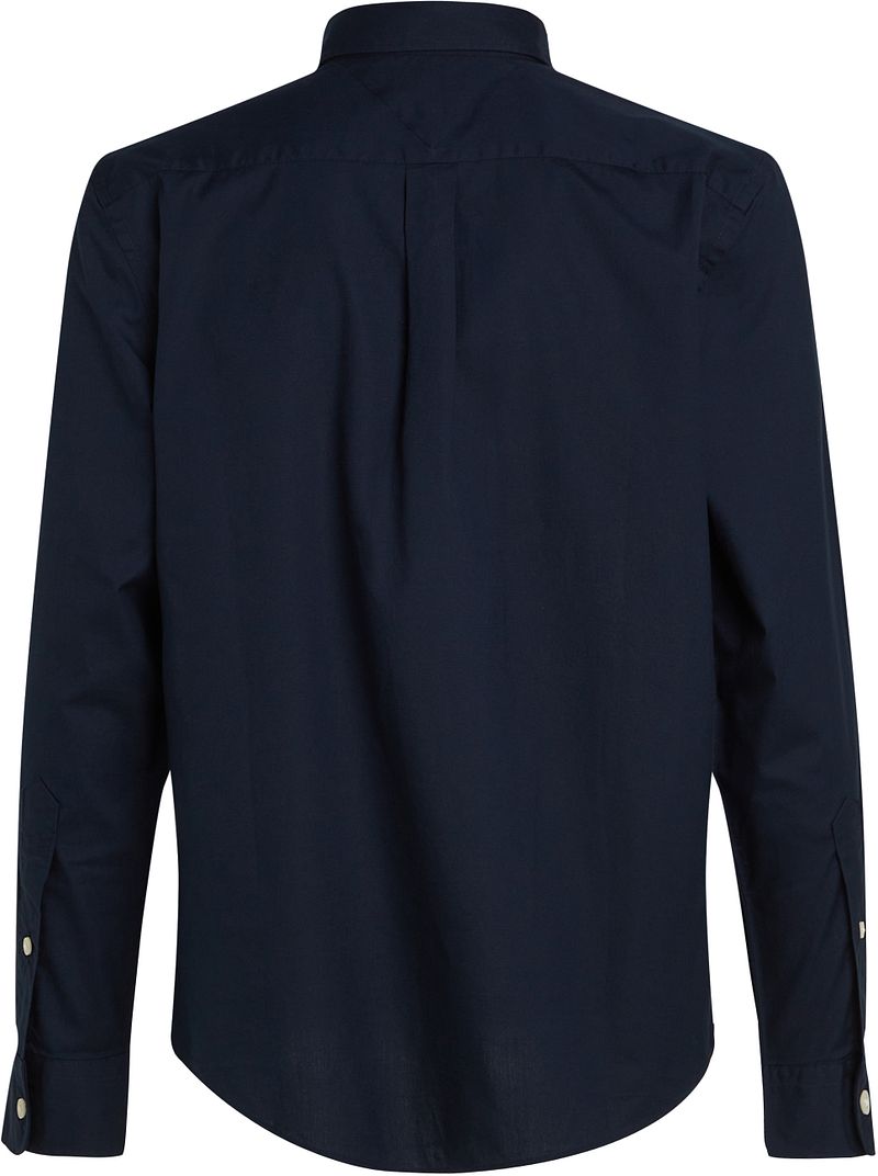 Tommy Hilfiger Poplin Overhemd Flex Navy