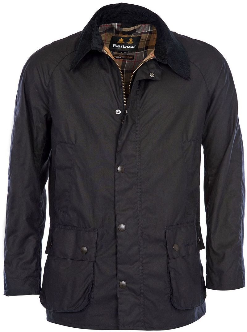 Barbour Ashby Wachsjacke Navy - Größe S günstig online kaufen