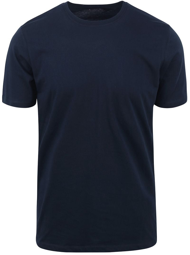 KnowledgeCotton Apparel T-shirt Donkerblauw