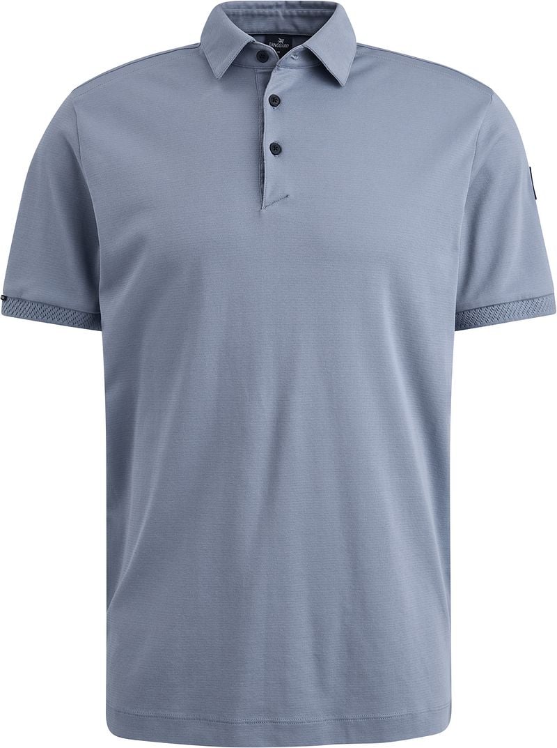 Vanguard Korte Mouw Polo Interloc Stijl Blue Heren