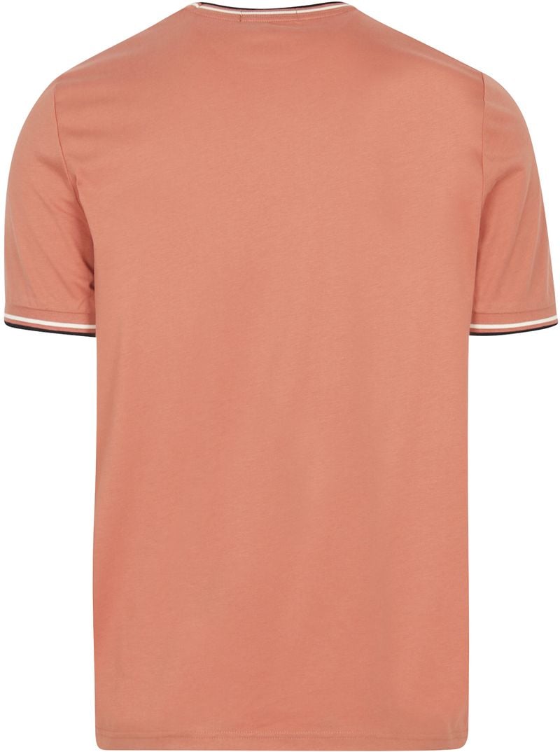 Fred Perry M1588 Twin Tipped T Shirt Rosa - Größe M günstig online kaufen