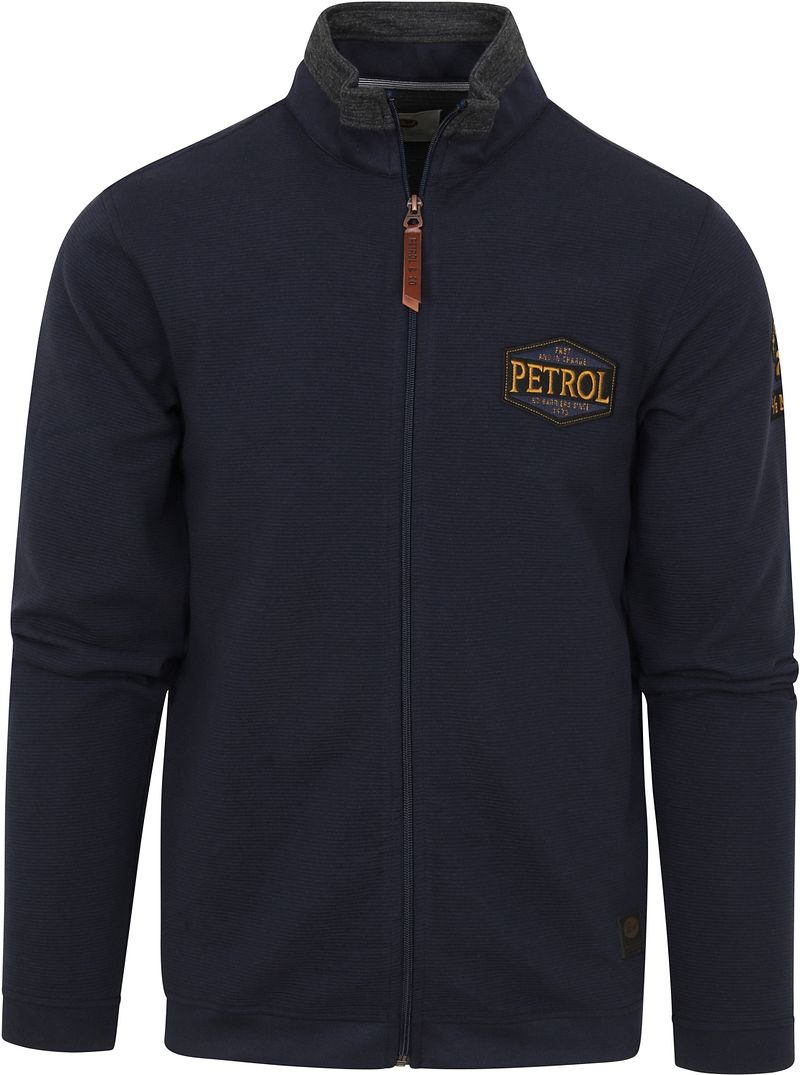 Cardigan à col Petrol bleu foncé Bleu foncé Bleu taille M