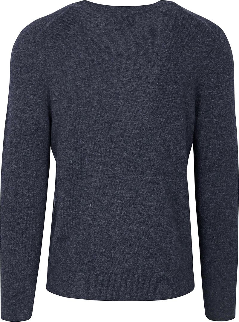 Gant Pullover V-Ausschnitt Wool Blend Navy Melange - Größe 3XL günstig online kaufen