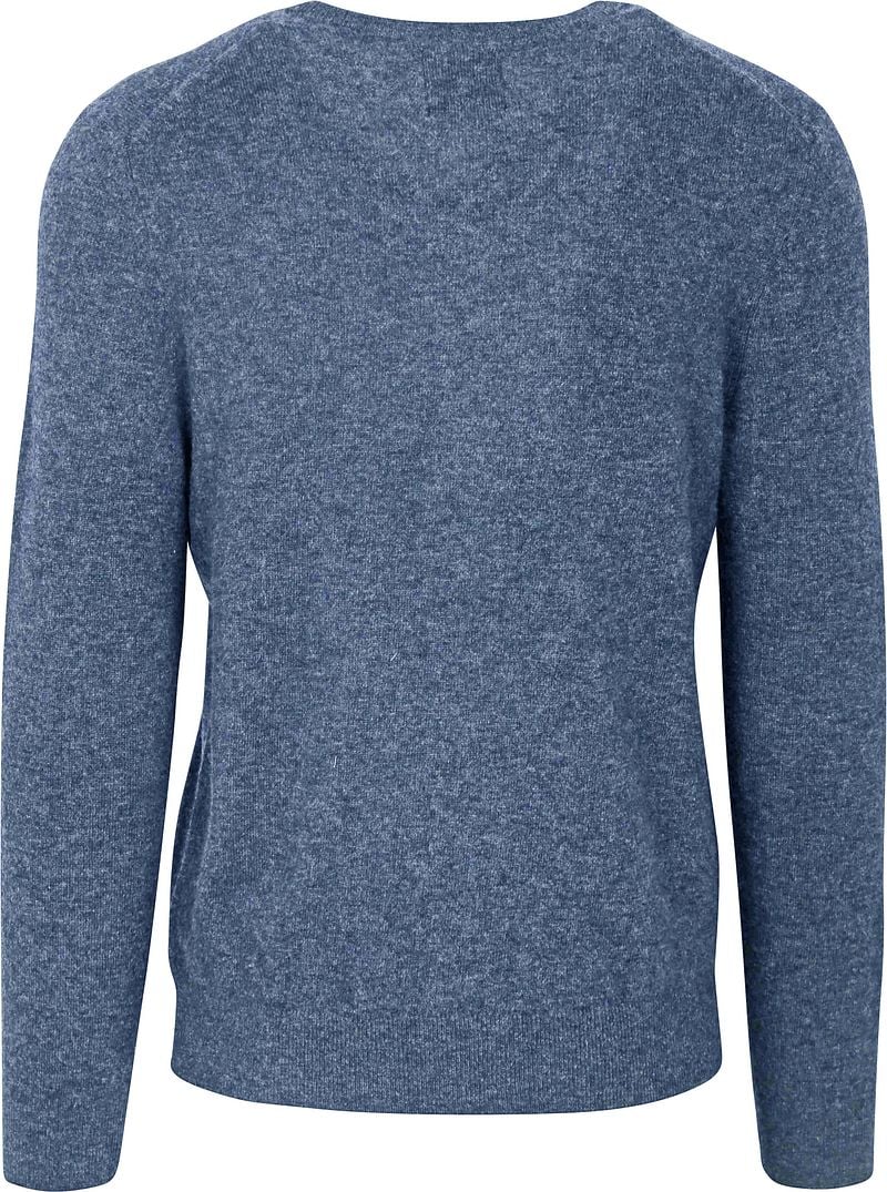 Gant Pullover V-Ausschnitt Wool Blend Blau - Größe M günstig online kaufen