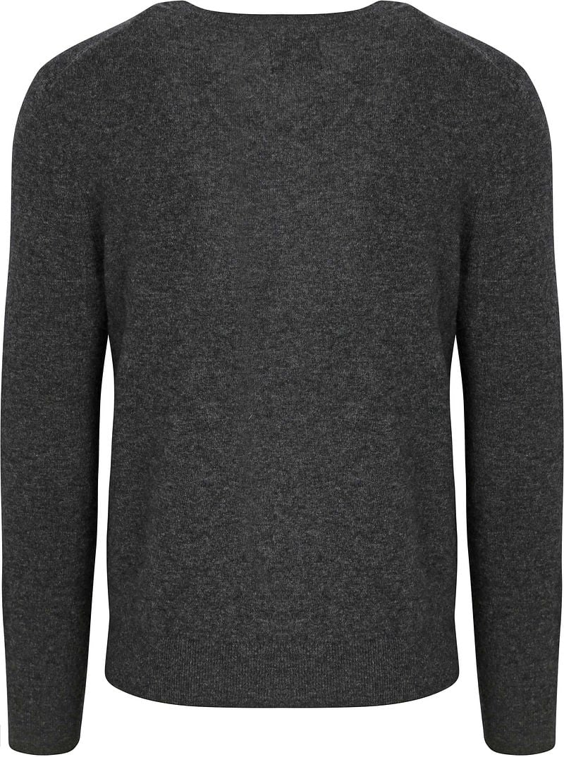 Gant Pullover V-Ausschnitt Wool Blend Anthrazit - Größe XXL günstig online kaufen