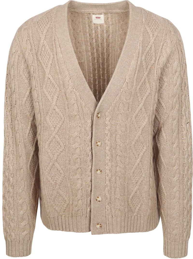 Levi's Original Cardigan Valencia Beige - Größe L günstig online kaufen