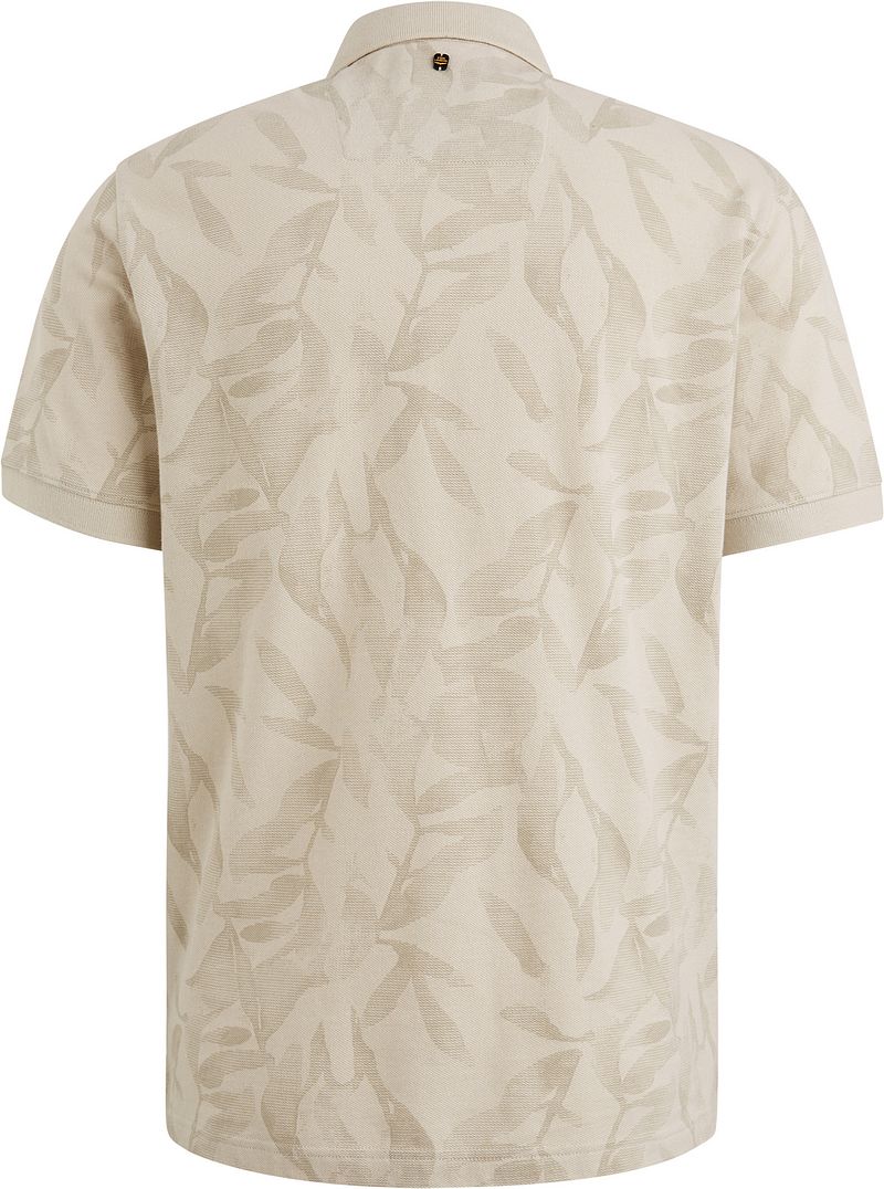 PME Legend Poloshirt Piqué Print Beige
