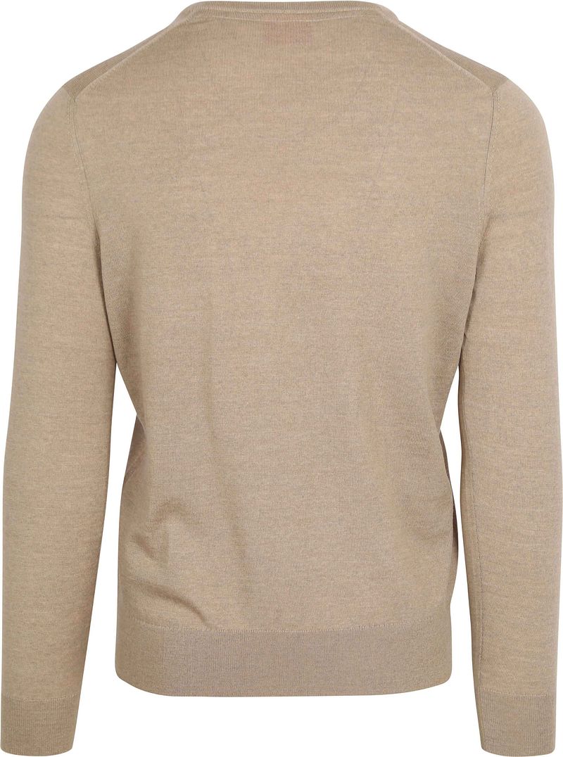 Suitable Merino Pullover V-Hals Beige
