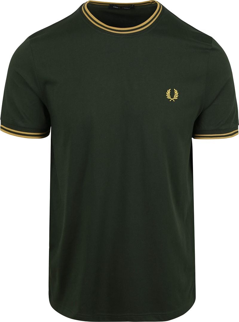 Fred Perry T-shirt Dunkelgrün Y22 - Größe XXL günstig online kaufen