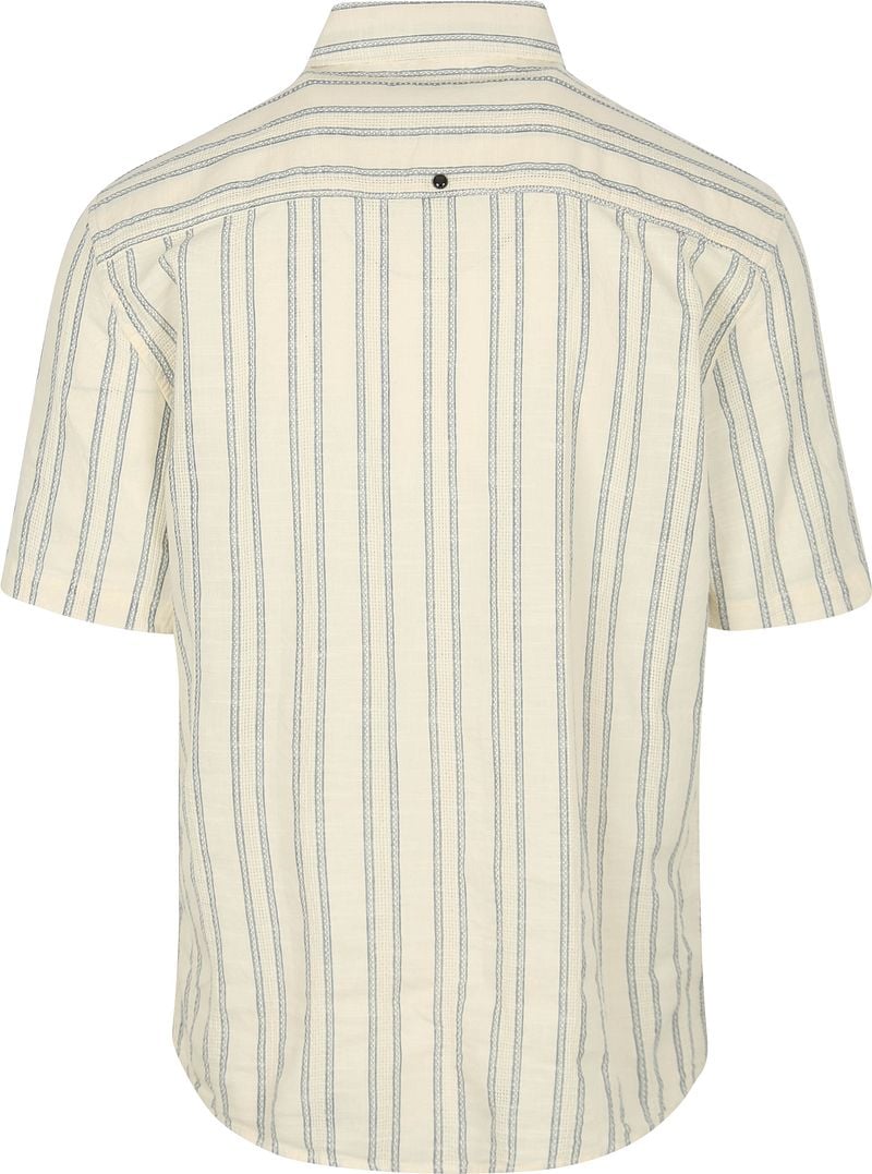 No Excess Short Sleeve Hemd Streifen Ecru - Größe XXL günstig online kaufen