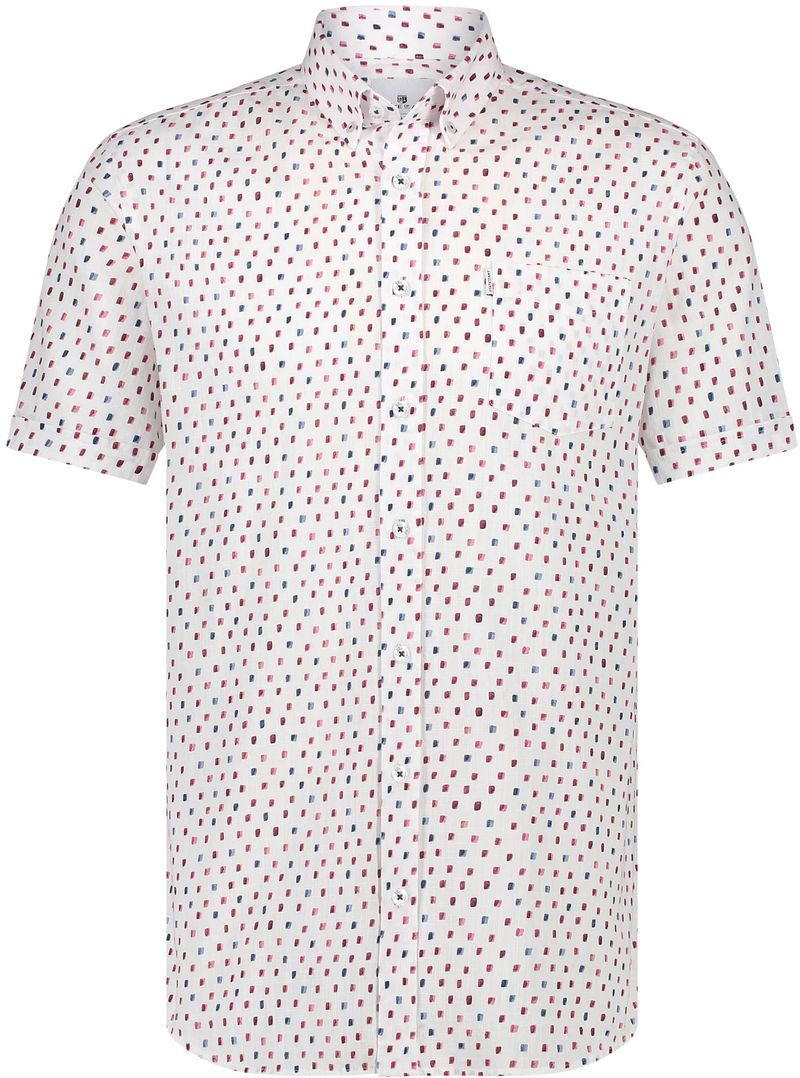 State of Art Short Sleeve Overhemd Print Wit