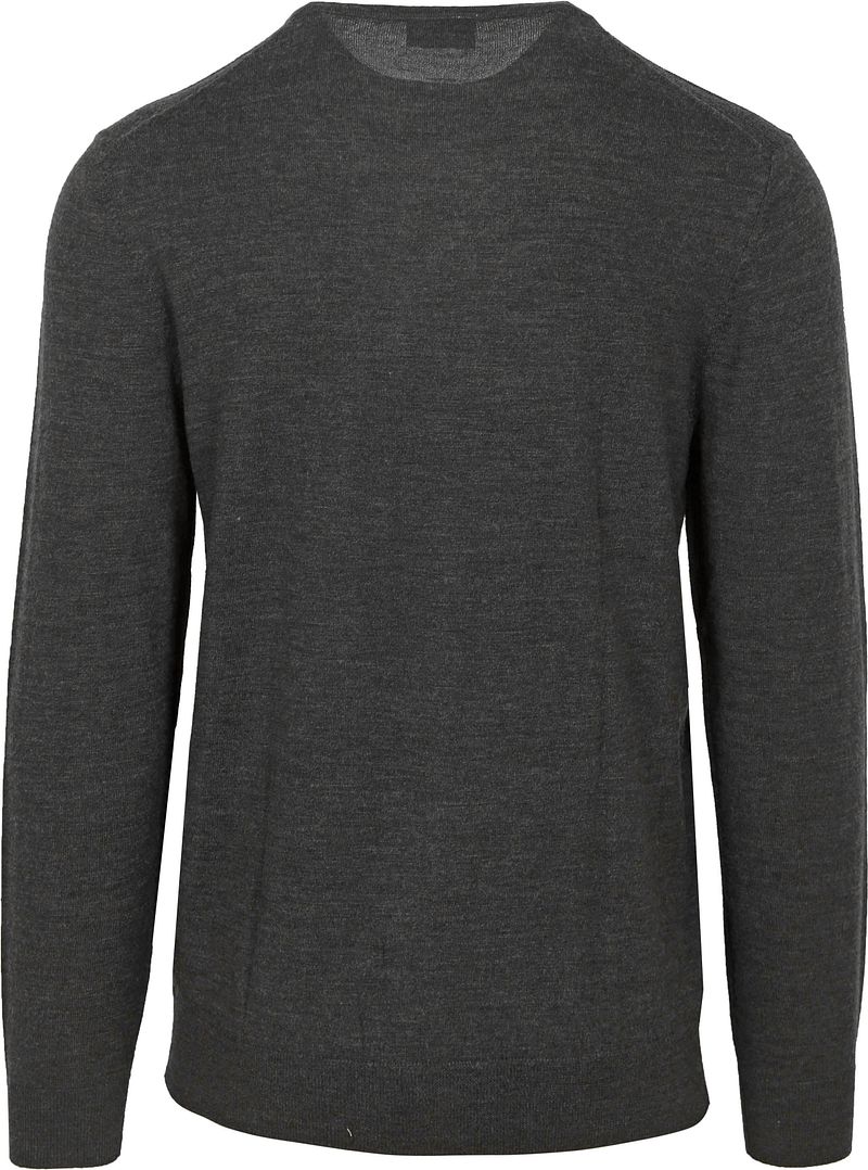Profuomo Pullover V-Neck Merinowolle Anthrazit - Größe S günstig online kaufen