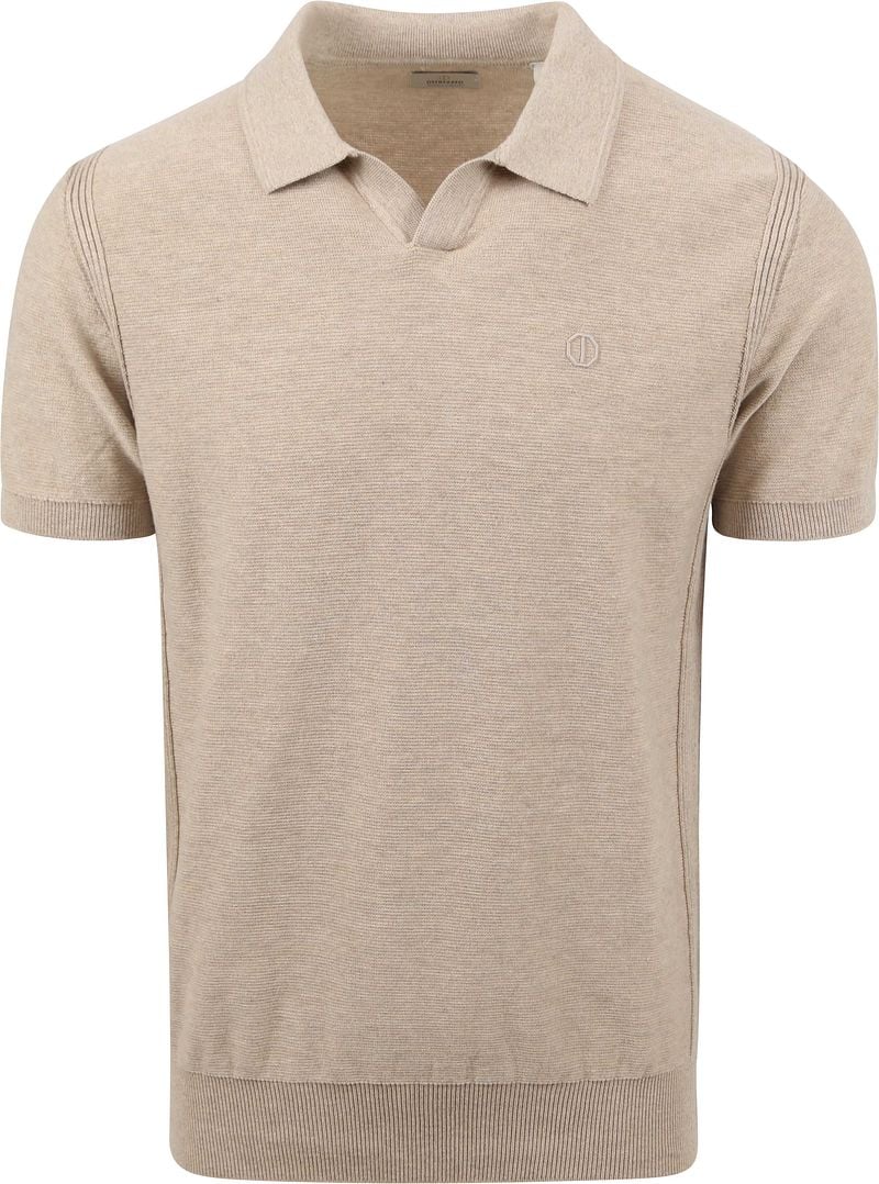 Dstrezzed Polo Melange Slub Beige - Größe M günstig online kaufen